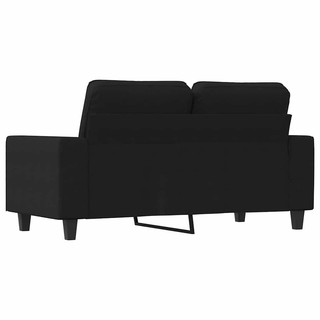 Vidaxl Canapé 2 places en tissu noir 120 cm - 35% de remise