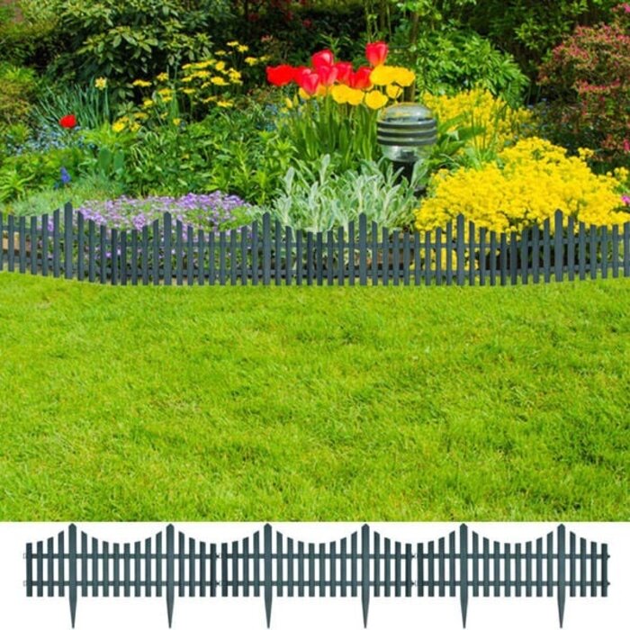 Vidaxl Bordure de pelouse 10 m - 17 pièces - 31% de remise