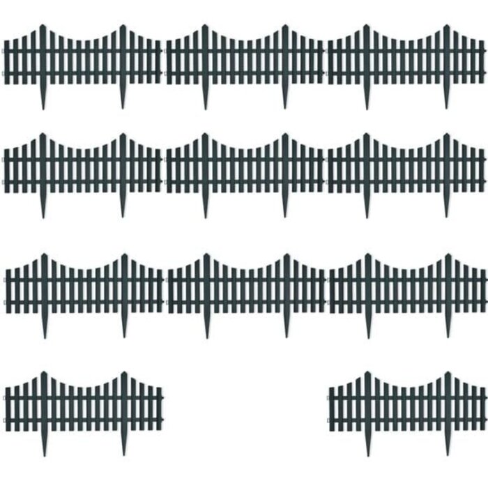 Vidaxl Bordure de pelouse 10 m - 17 pièces - 31% de remise