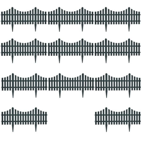 Vidaxl Bordure de pelouse 10 m - 17 pièces - 31% de remise