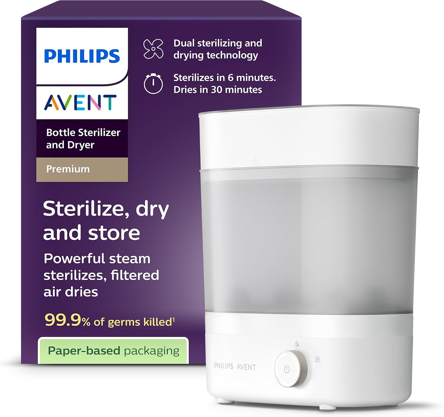Philips Avent Stérilisateur et sèche-biberon électrique 6 biberons - 34% de remise