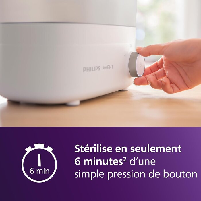 Philips Avent Stérilisateur et sèche-biberon électrique 6 biberons - 34% de remise