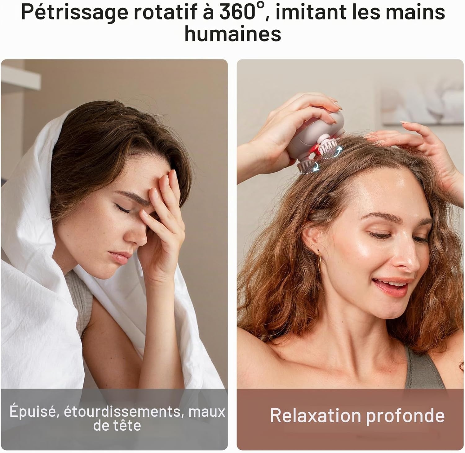 Amazon Appareil de massage cuir chevelu sans fil - 32% de remise