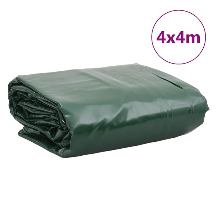 Vidaxl Bâche de protection robuste 4 x 4 m, 650 g/m² - Vert - 34% de remise