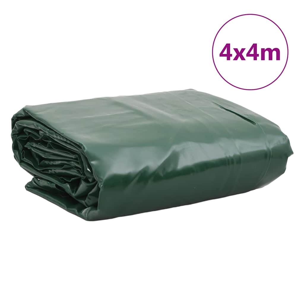 Vidaxl Bâche de protection robuste 4 x 4 m, 650 g/m² - Vert - 34% de remise