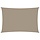 Voile d'ombrage rectangulaire 3x5 m taupe - 33% de remise