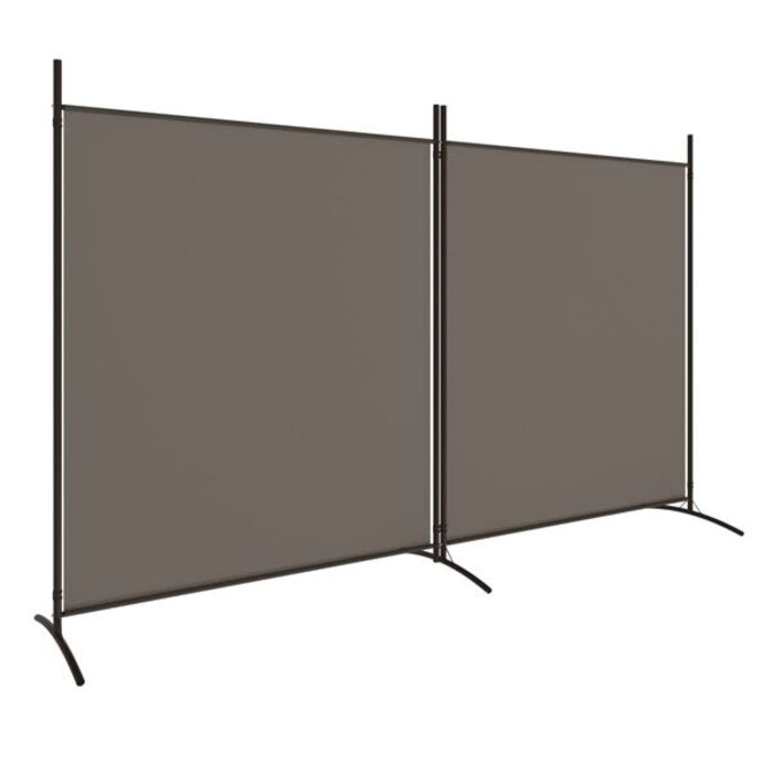 Vidaxl Paravent 2 panneaux 346x180 cm anthracite - 32% de remise