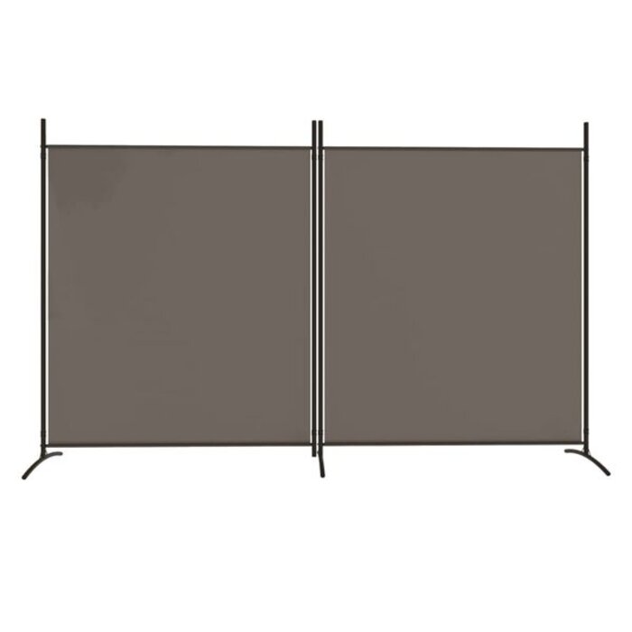 Vidaxl Paravent 2 panneaux 346x180 cm anthracite - 32% de remise