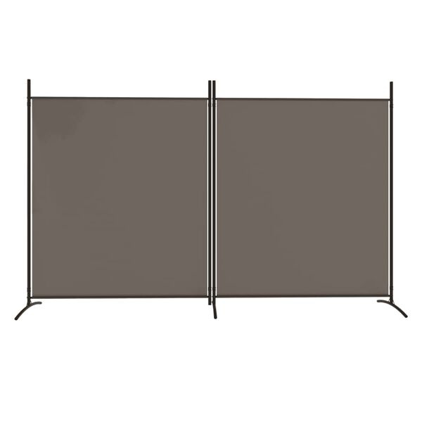Vidaxl Paravent 2 panneaux 346x180 cm anthracite - 32% de remise