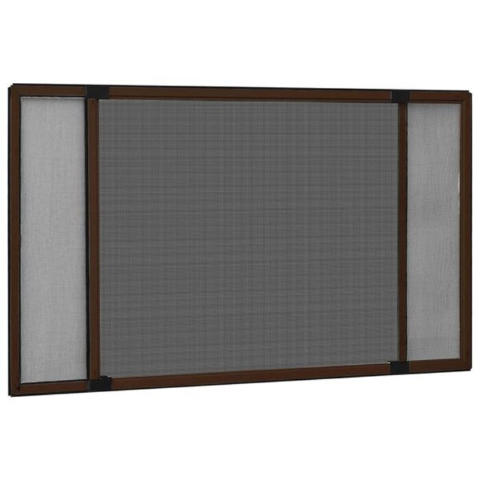 Vidaxl Moustiquaire de fenêtre extensible 100-193x75cm, Marron - 34% de remise