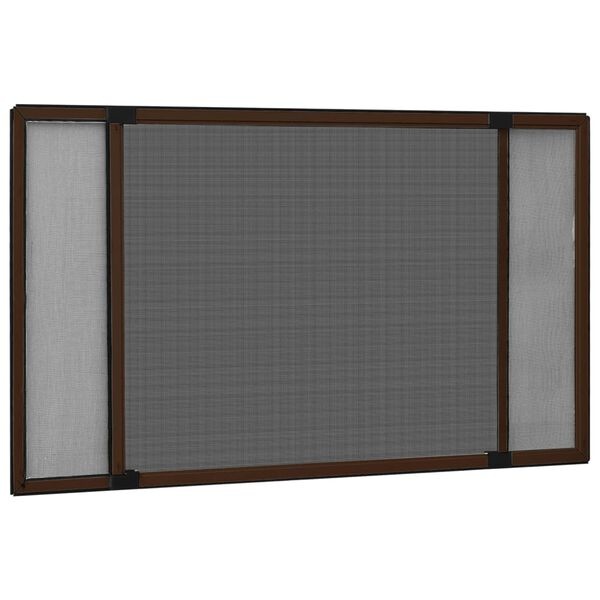 Vidaxl Moustiquaire de fenêtre extensible 100-193x75cm, Marron - 34% de remise