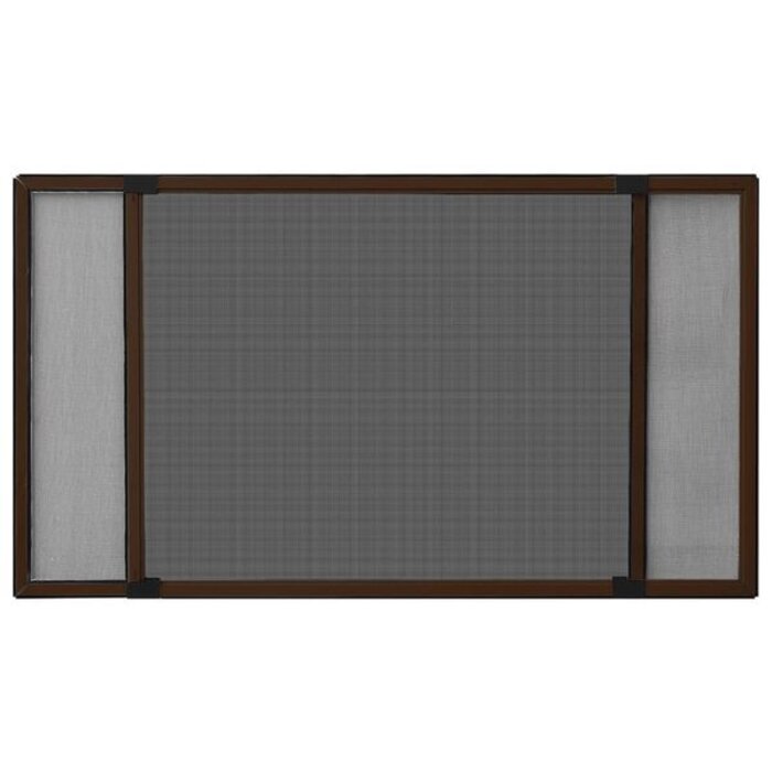 Vidaxl Moustiquaire de fenêtre extensible 100-193x75cm, Marron - 34% de remise