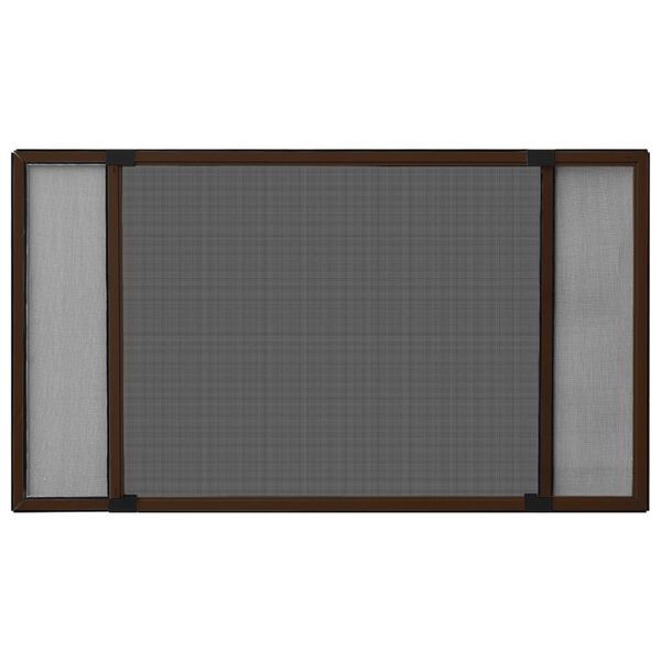 Vidaxl Moustiquaire de fenêtre extensible 100-193x75cm, Marron - 34% de remise