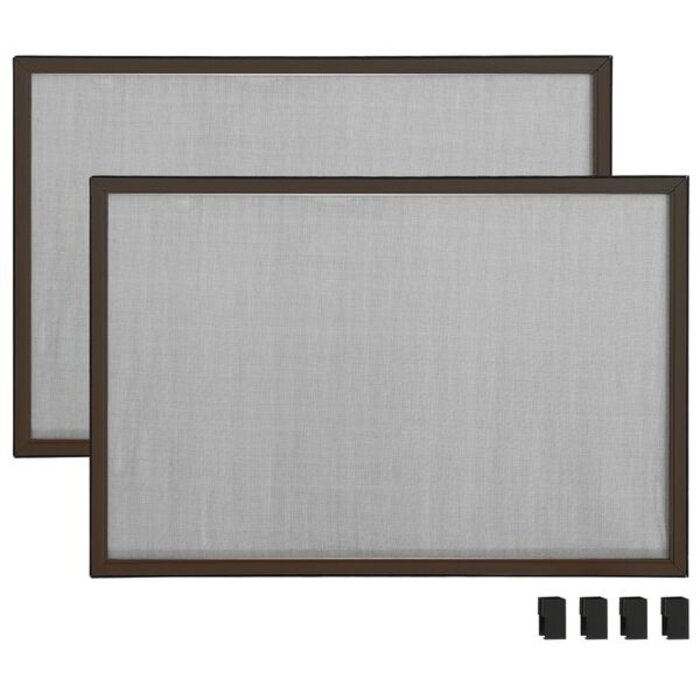 Vidaxl Moustiquaire de fenêtre extensible 100-193x75cm, Marron - 34% de remise