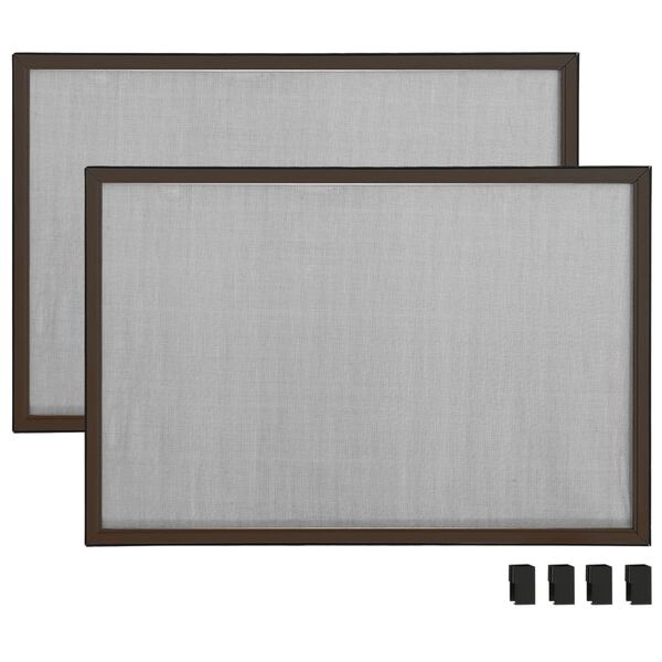 Vidaxl Moustiquaire de fenêtre extensible 100-193x75cm, Marron - 34% de remise