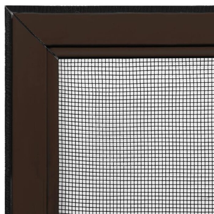 Vidaxl Moustiquaire de fenêtre extensible 100-193x75cm, Marron - 34% de remise