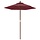 Parasol de jardin bois rouge bordeaux 196x231 cm - 34% de remise