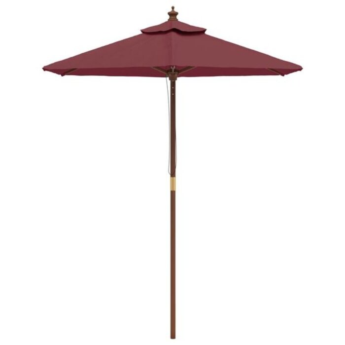 Vidaxl Parasol de jardin bois rouge bordeaux 196x231 cm - 34% de remise