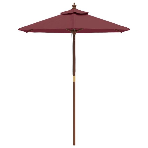 Vidaxl Parasol de jardin bois rouge bordeaux 196x231 cm - 34% de remise