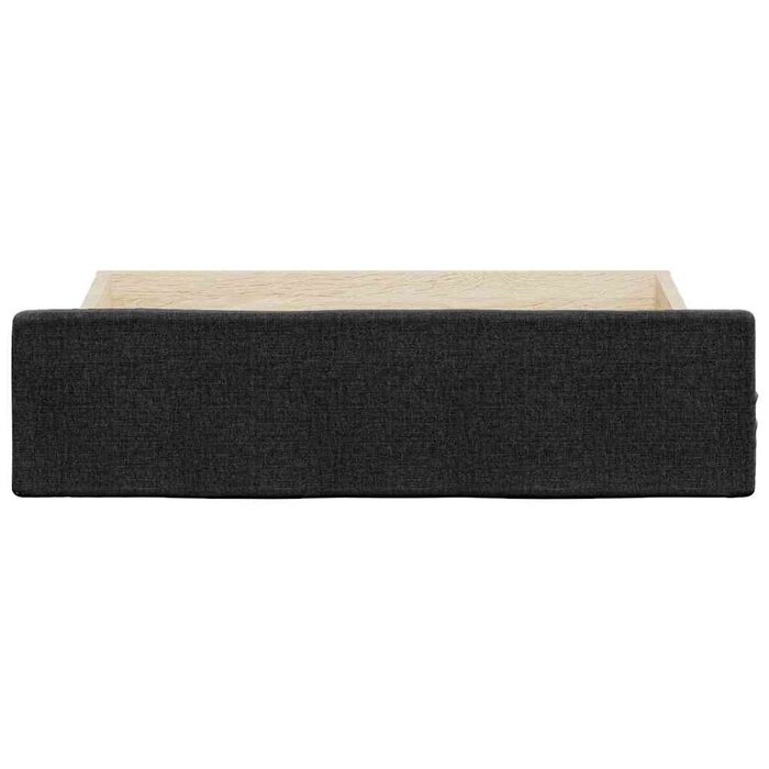 Vidaxl Lot de 2 tiroirs de lit 67x50x16 cm - Noir - 33% de remise