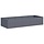 Jardinière surélevée acier anthracite 200x80x40 cm - 35% de remise