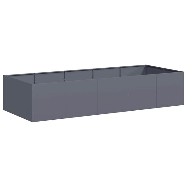 Vidaxl Jardinière surélevée acier anthracite 200x80x40 cm - 35% de remise