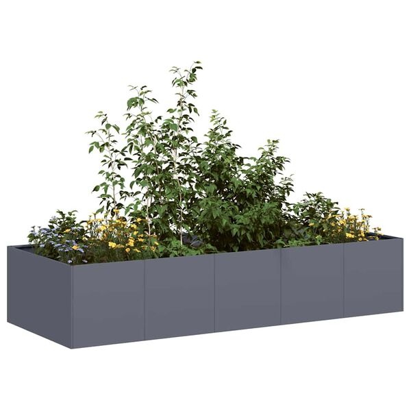 Vidaxl Jardinière surélevée acier anthracite 200x80x40 cm - 35% de remise