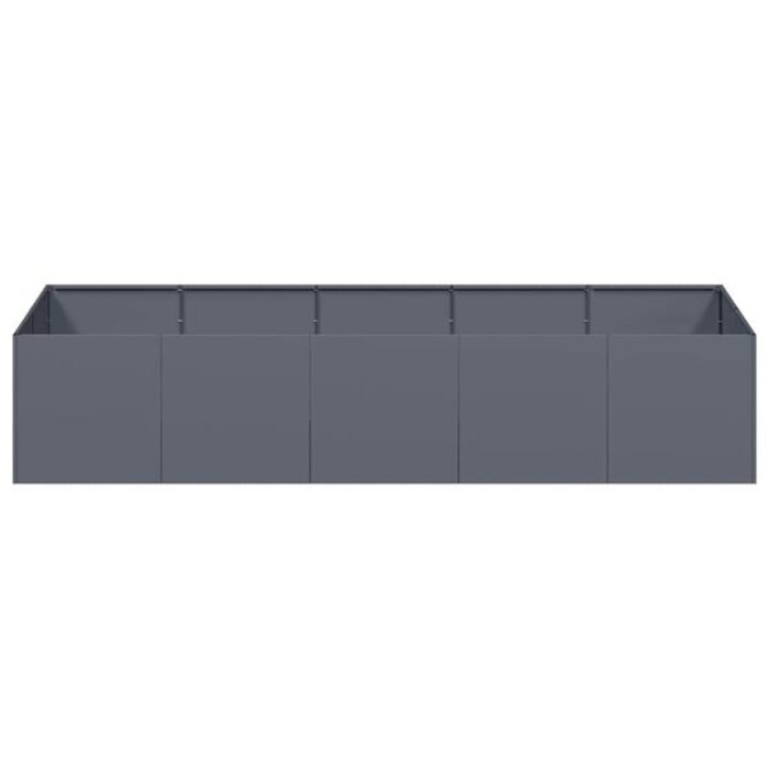 Vidaxl Jardinière surélevée acier anthracite 200x80x40 cm - 35% de remise