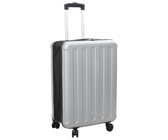 Vidaxl Valise rigide en ABS Argent 66 cm - 49% de remise