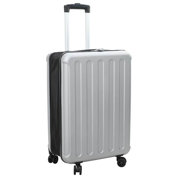 Vidaxl Valise rigide argentée 66 cm en ABS - 32% de remise