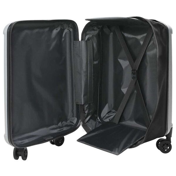 Vidaxl Valise rigide argentée 66 cm en ABS - 32% de remise
