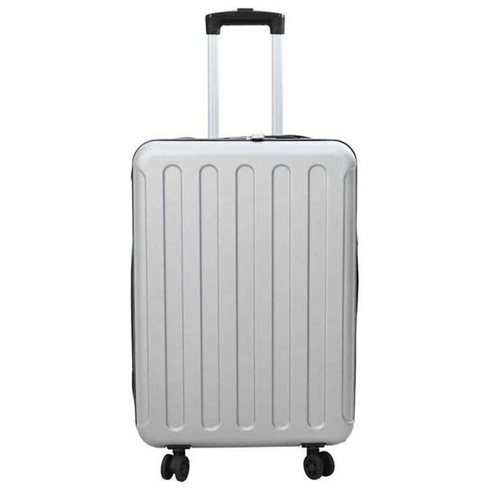 Vidaxl Valise rigide argentée 66 cm en ABS - 32% de remise