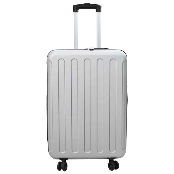 Vidaxl Valise rigide argentée 66 cm en ABS - 32% de remise
