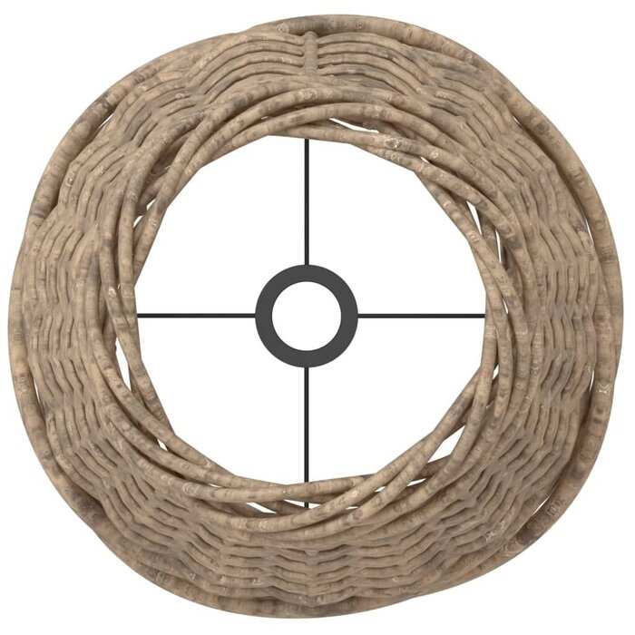 Vidaxl Abat-jour en osier marron Ø15x12 cm - 29% de remise