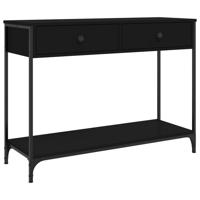 Vidaxl Table console industrielle noire 100cm - 55% de remise