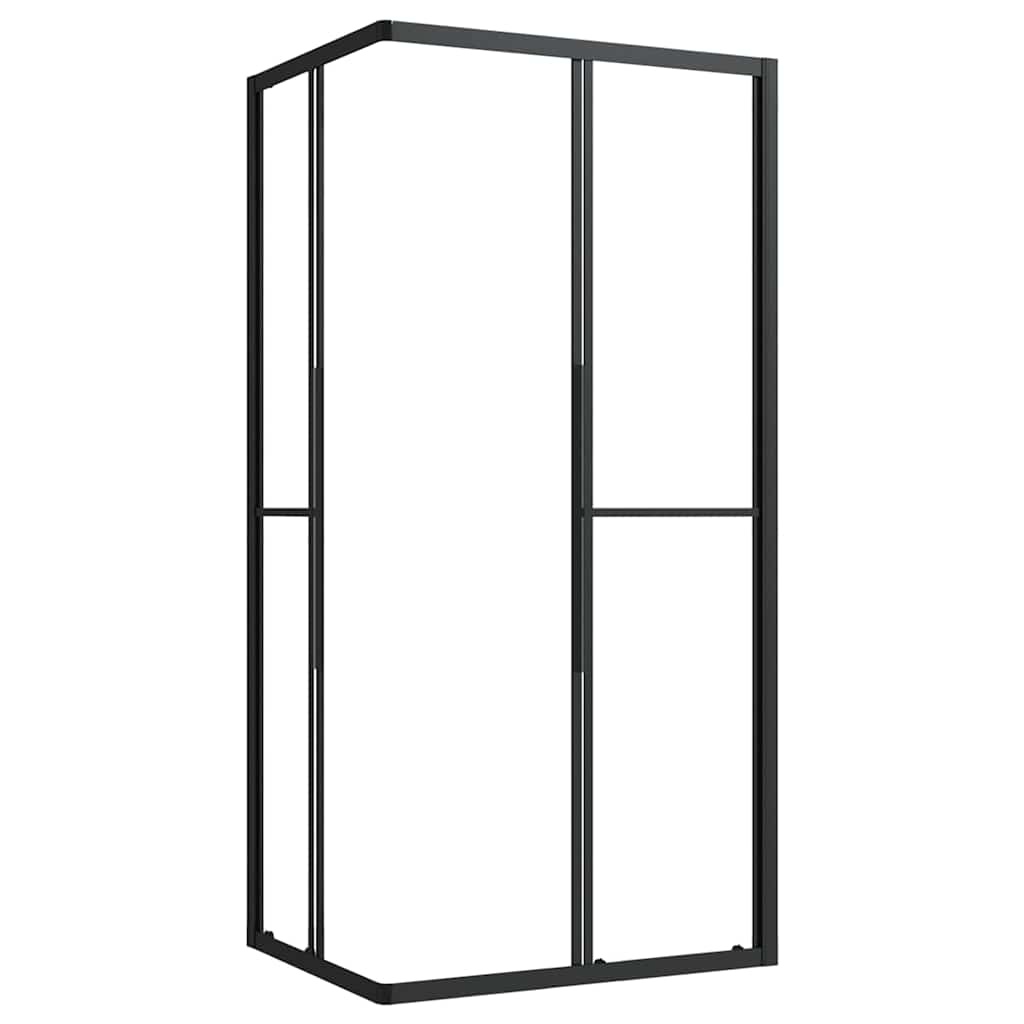 Vidaxl Cabine de douche 90x70x180 cm - Verre ESG noir - 42% de remise