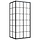 Cabine de douche 90x70 cm verre trempé cadre noir - 38% de remise