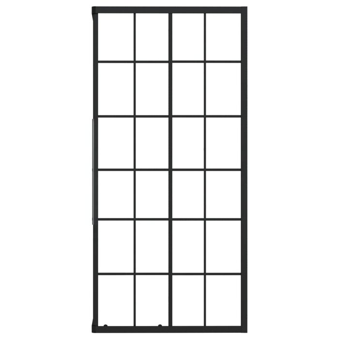Vidaxl Cabine de douche 90x70 cm verre trempé cadre noir - 38% de remise