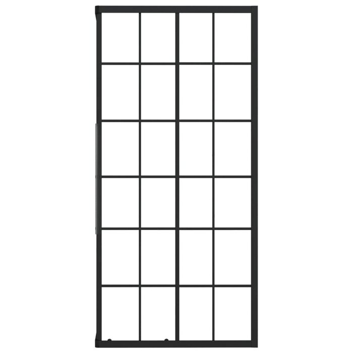 Vidaxl Cabine de douche 90x70 cm verre trempé cadre noir - 38% de remise