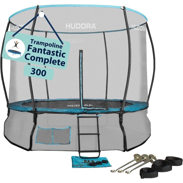 Trampoline de jardin 300 cm avec filet de sécurité - 30% de remise