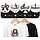 Patère murale enfant animaux indiens noir et blanc - 26% de remise
