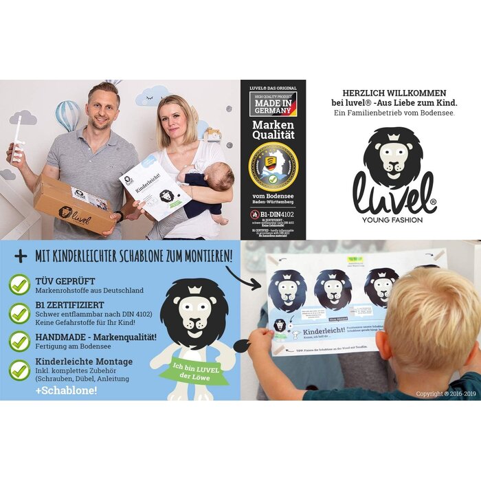 Patère murale enfant animaux indiens noir et blanc - 26% de remise