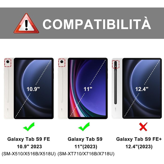 Étui Clavier QWERTY Italien Samsung Tab S9 FE/S9 - 31% de remise