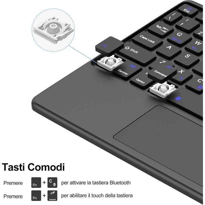 Étui Clavier QWERTY Italien Samsung Tab S9 FE/S9 - 31% de remise
