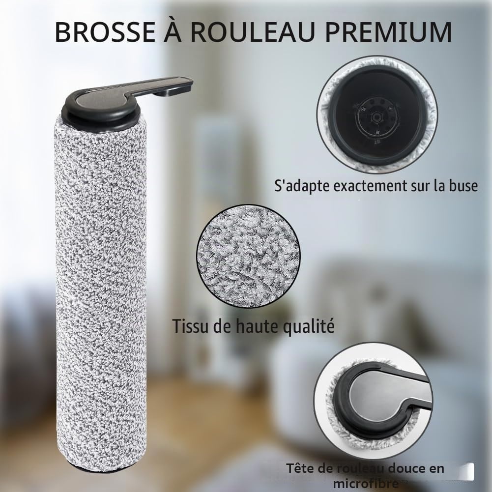 Kit entretien aspirateur laveur : 2 brosses et 2 filtres - 26% de remise