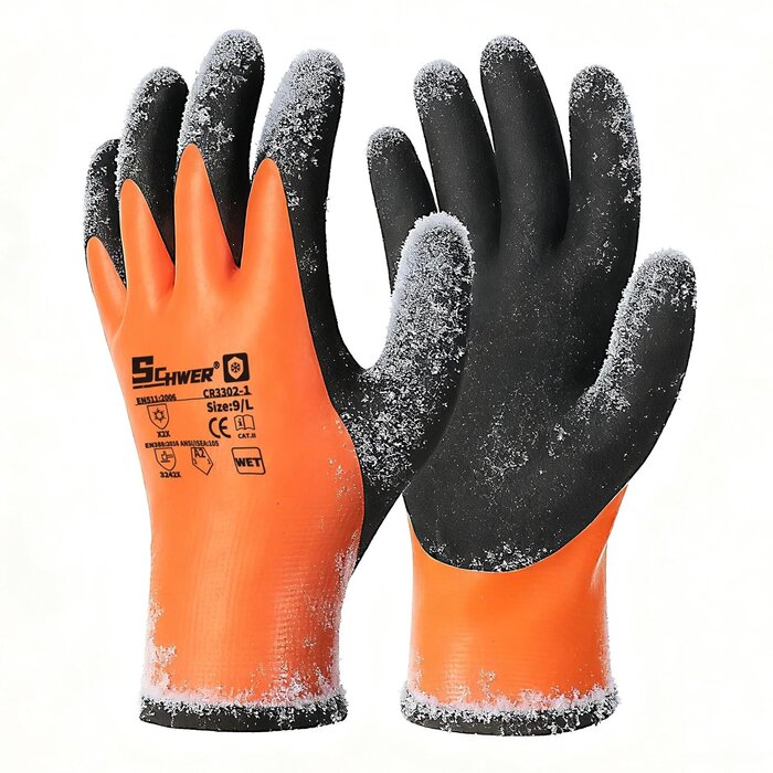Lot de 2 paires de gants thermiques orange taille M - 29% de remise