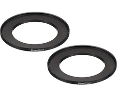 Bague d'adaptation 52mm vers 72mm - Aluminium - Lot de 2 - 37% de remise