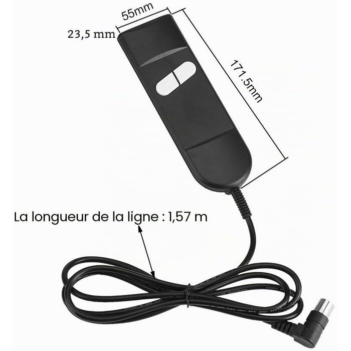 Télécommande de Fauteuil Relax 6 Boutons 5 Broches - 25% de remise