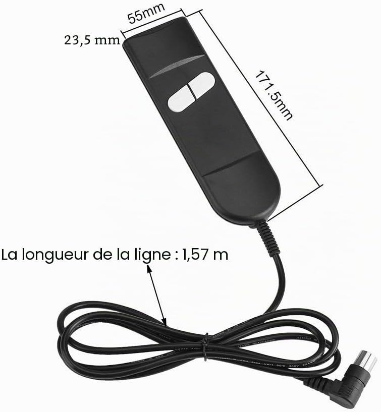 Télécommande de Fauteuil Relax 6 Boutons 5 Broches - 25% de remise