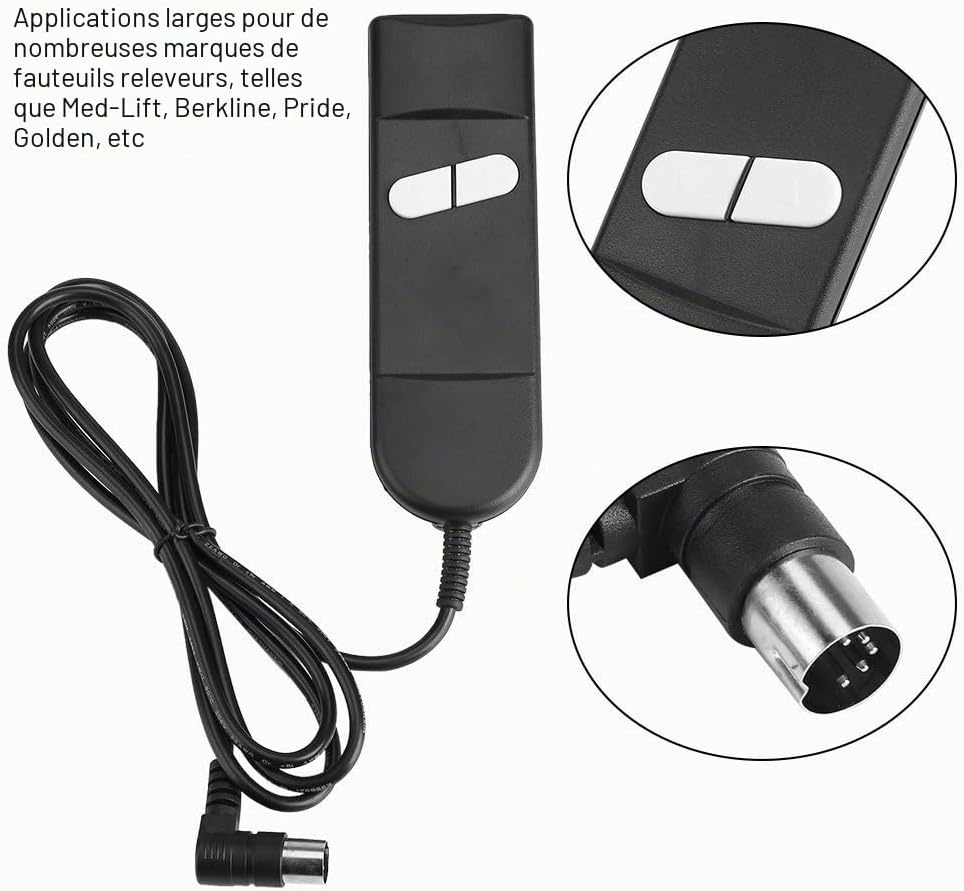 Télécommande de Fauteuil Relax 6 Boutons 5 Broches - 25% de remise